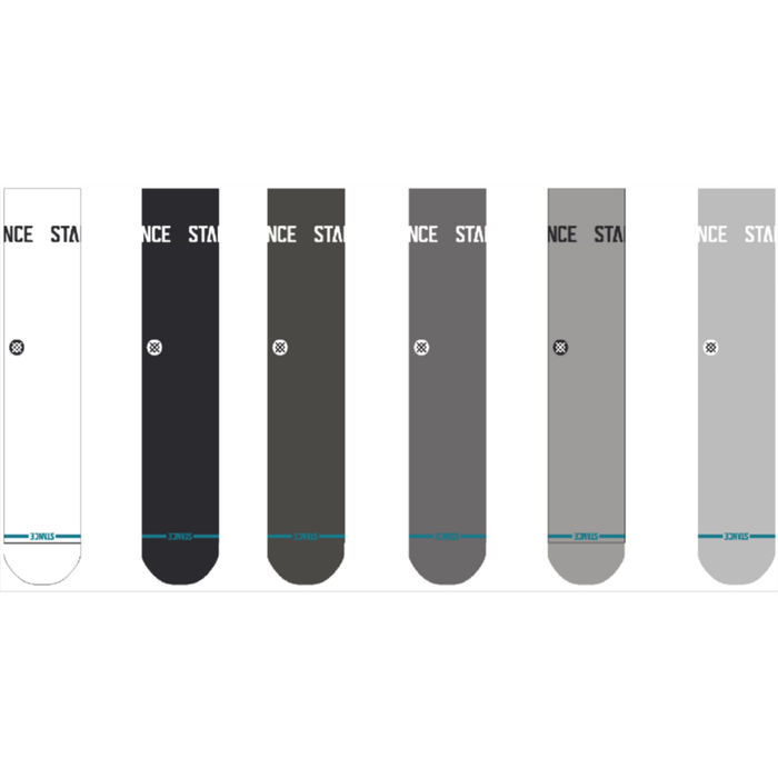 Stance Origin 6 Pack Grey Socks