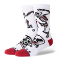 Stance Skeleton White Socks