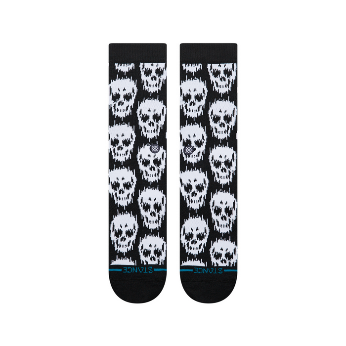 Stance Static Skull Black Socks