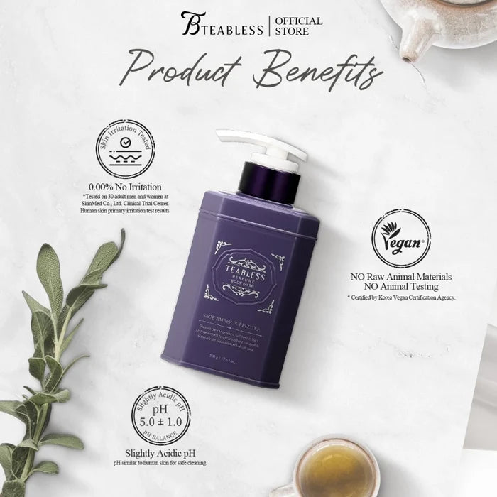 TEABLESS - Perfume Body Wash Sage Amber Purple Tea