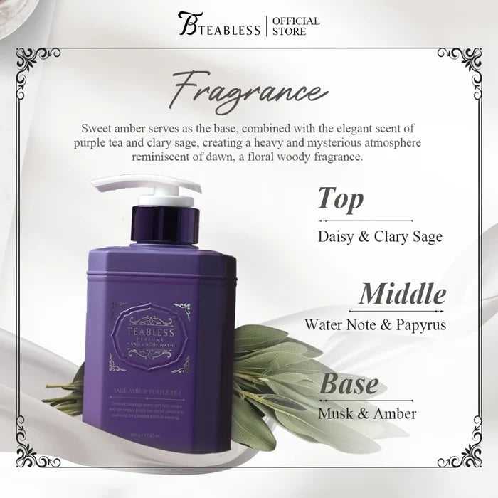 TEABLESS - Perfume Body Wash Sage Amber Purple Tea