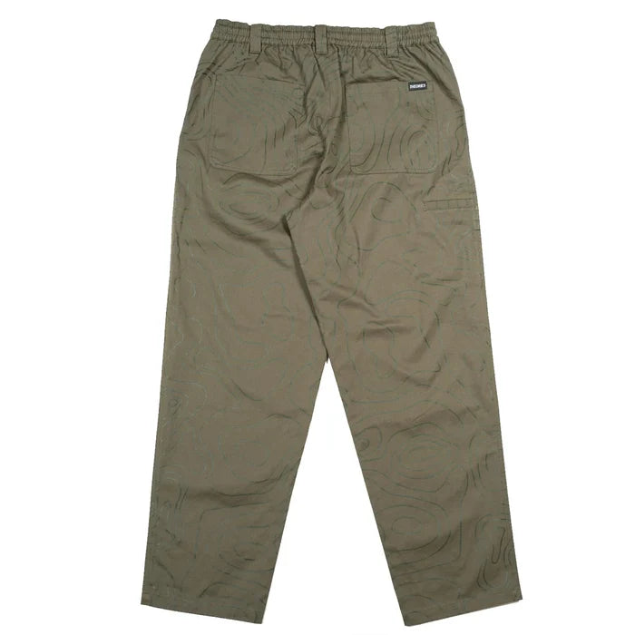 Theories Stamp Contour Green Lounge Pants