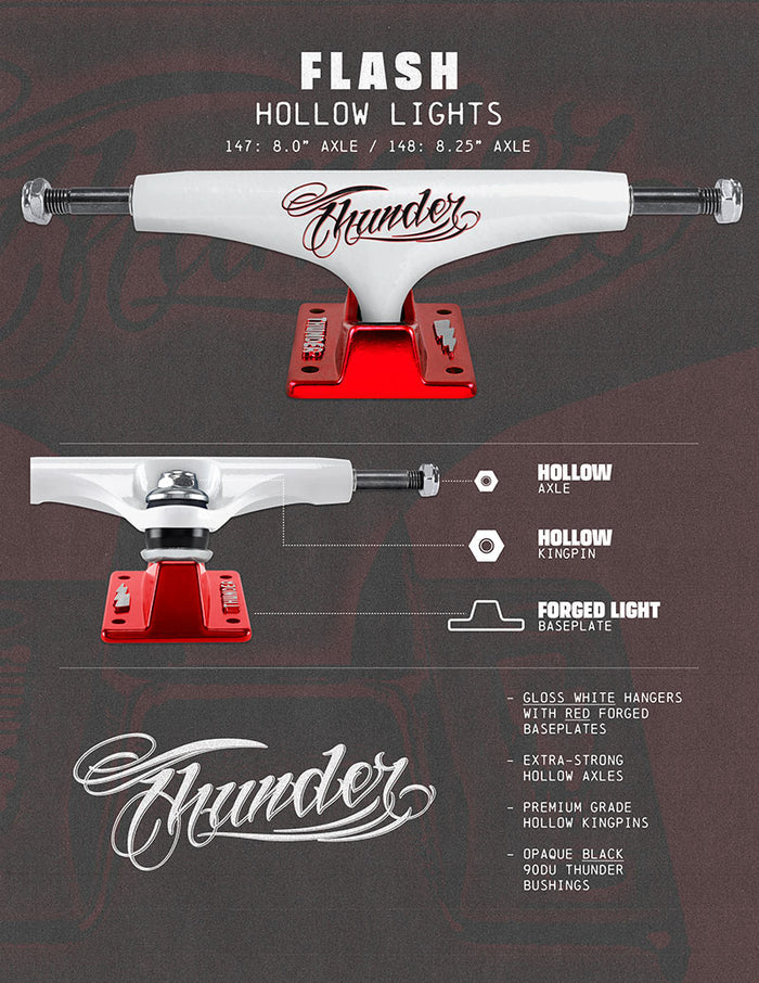 Thunder Flash Hollow Light White/Red Truck