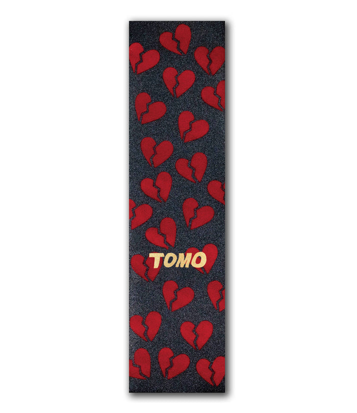 Tomo Broken Hearts - Blood Red Graphic Griptape