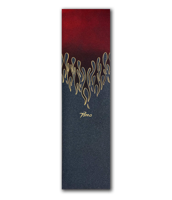 Tomo Flame - Red Graphic Griptape