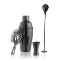True Gunmetal Black Barware Set