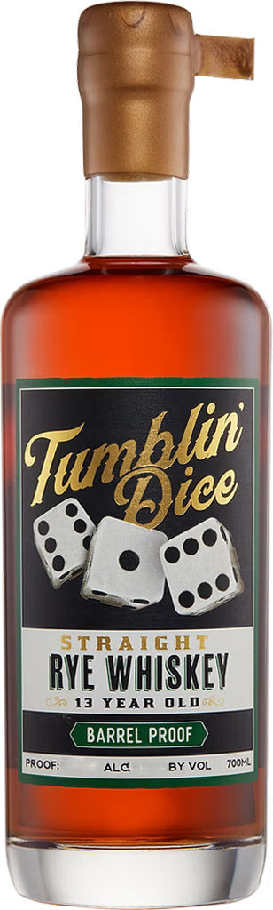 Tumblin Dice Barrel Proof Straight Rye Whiskey 13 Year Old 700ml
