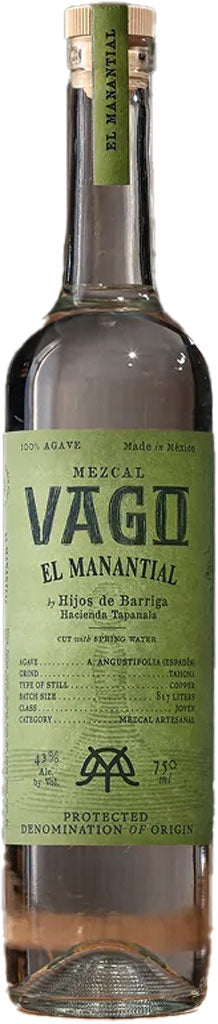 Vago Mezcal El Manantial HIjos de Barriga 750ml