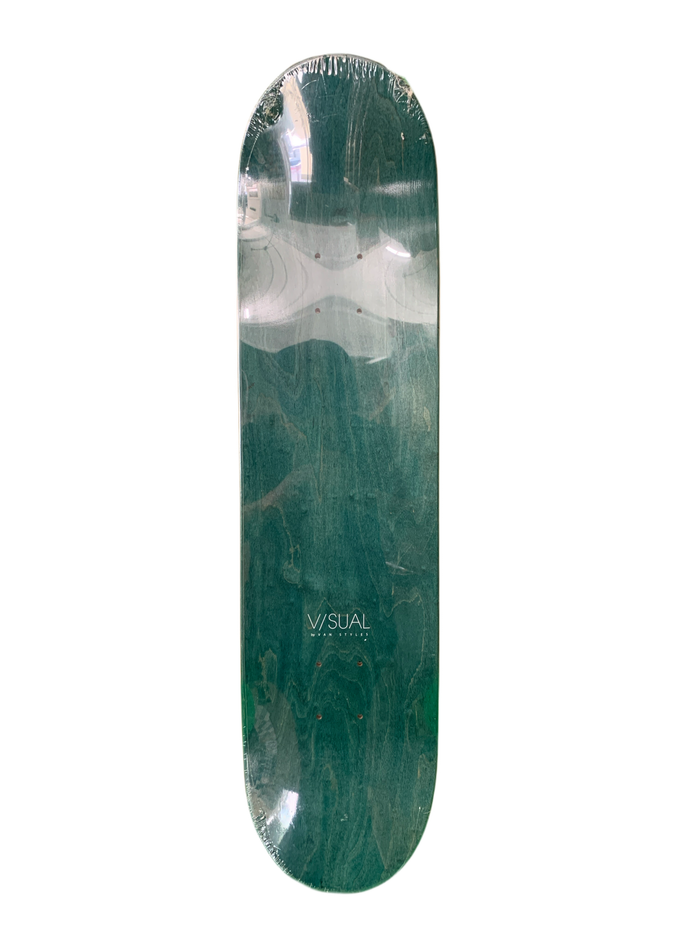 Visual x Trashhand In Flames 8" Classic Skateboard Deck