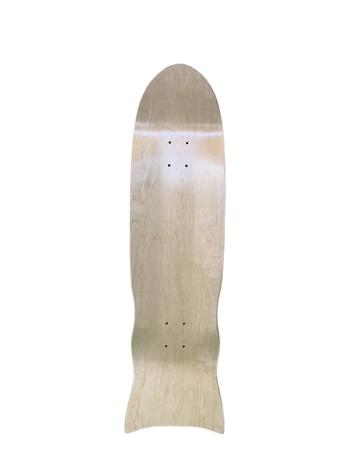 Volcom's Atomic Jigsaw on a Stick 2008 9" Shaped Classic Skateboard Deck
