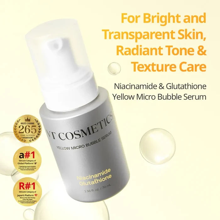 VT - Niacinamide Glutathione Yellow Micro Bubble Serum