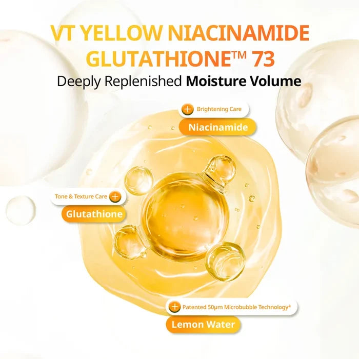 VT - Niacinamide Glutathione Yellow Micro Bubble Serum