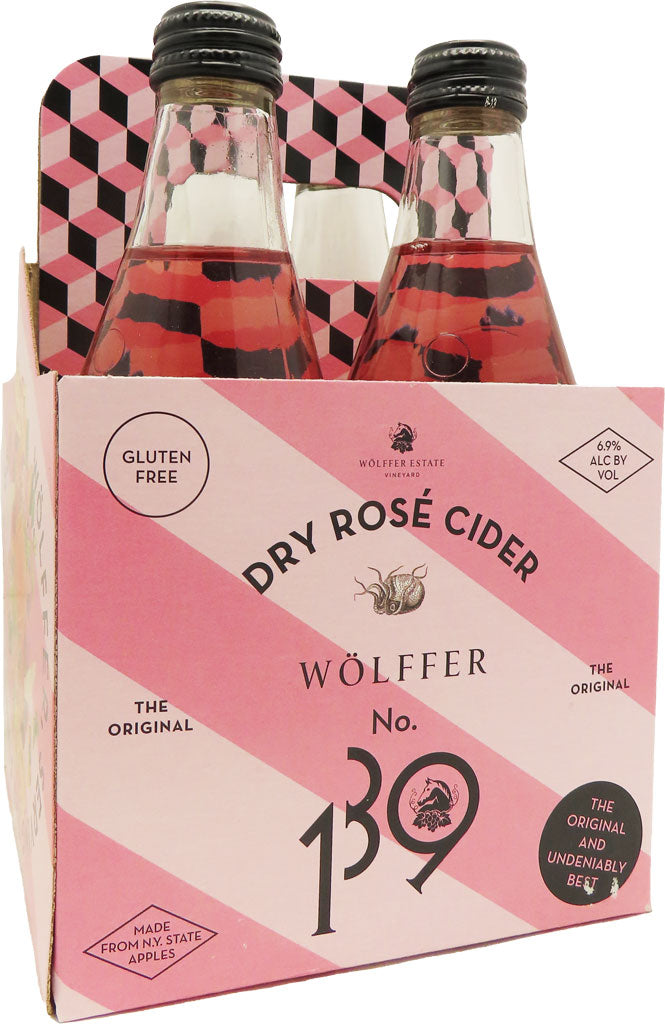 Wolffer Estate No.139 Dry Rose Cider 4pk
