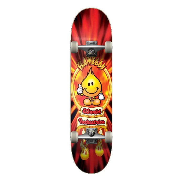 World Industries Flameboy V2 Soft Top Multi Skateboard Complete