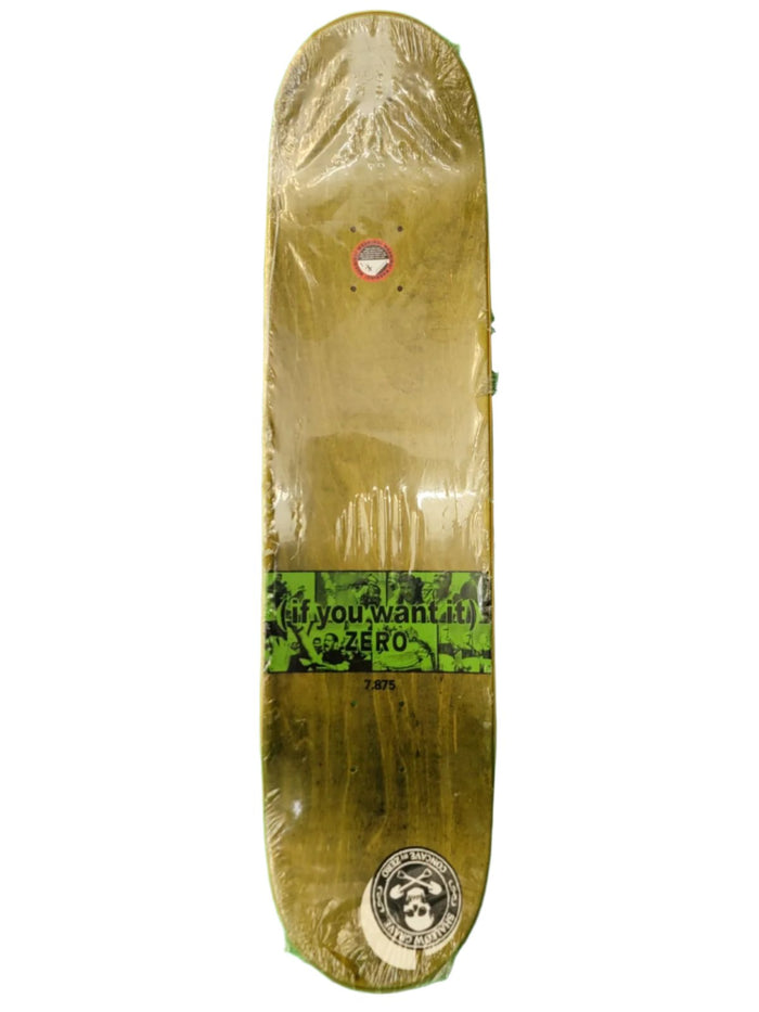 Zero 2008 War is Over 7.8" Shallow Grave Classic Skateboard Deck